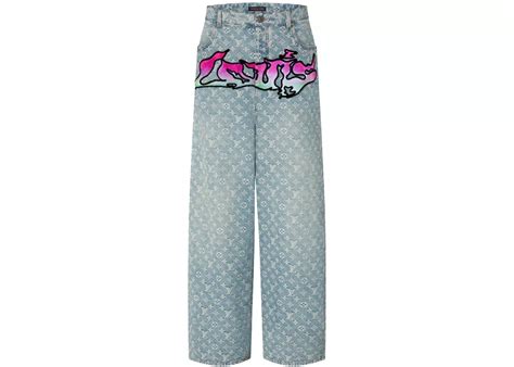 louis vuitton baggy denim|More.